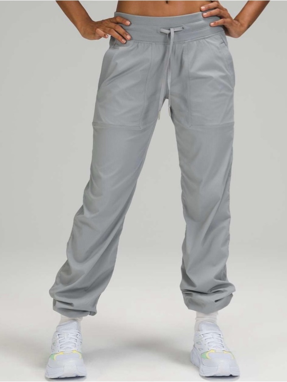 NWOT lululemon athletica Dance Studio Pants Regular Grey Joggers unlined size 12